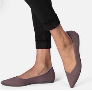 Rothy’s | The Point Flats in Mink‎ (Retired Color) Dusty Brown Purple Size 8